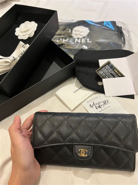 classic flap wallet chanel price|Chanel long zipped wallet.